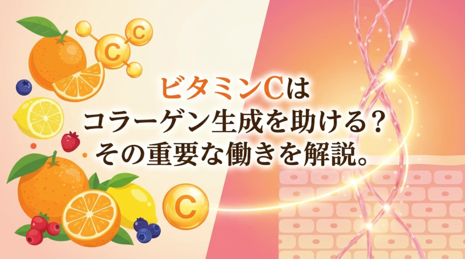ビタミンCはコラーゲン生成を助ける？その重要な働きを解説。