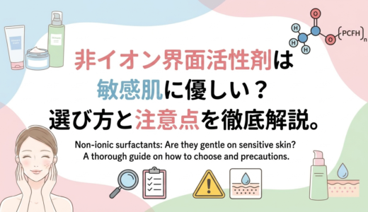 非イオン界面活性剤は敏感肌に優しい？選び方と注意点を徹底解説。