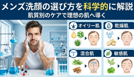 メンズ洗顔の選び方を科学的に解説。肌質別のケアで理想の肌へ導く
