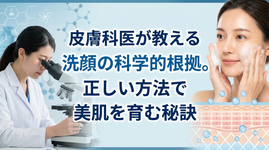 皮膚科医が教える洗顔の科学的根拠。正しい方法で美肌を育む秘訣
