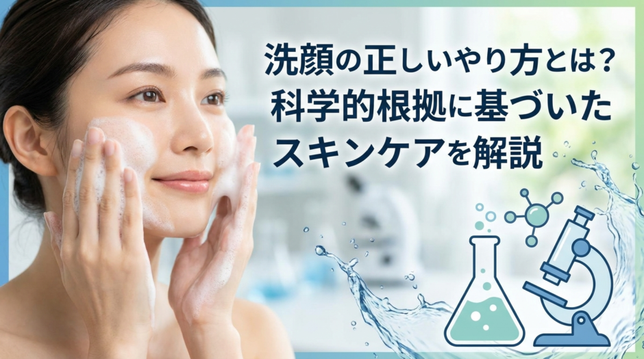 洗顔の正しいやり方とは？科学的根拠に基づいたスキンケアを解説