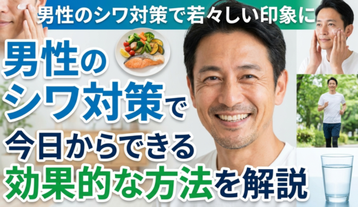 男性のシワ対策で若々しい印象に。今日からできる効果的な方法を解説